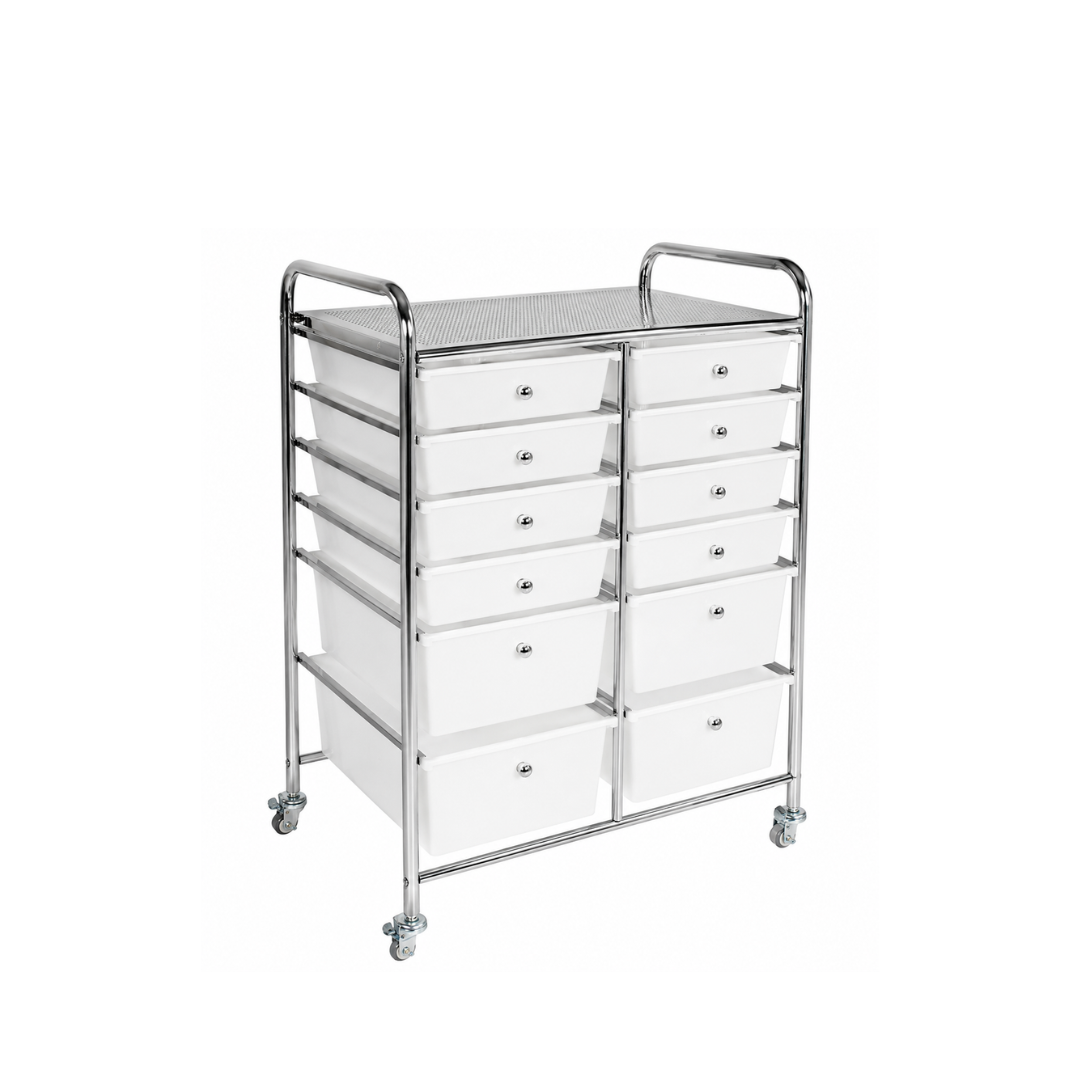 Carrito organizador con 12 cajones