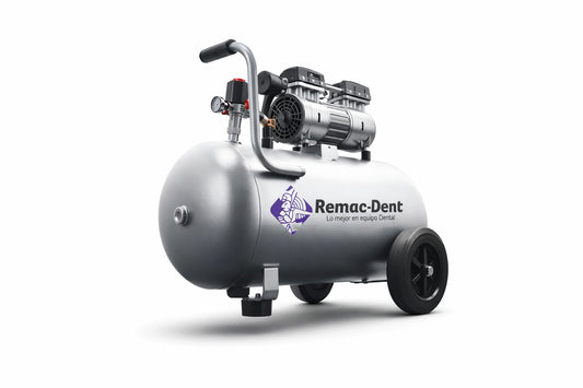 Compresor 50L Dental Silencioso  – 1 HP Libre de Aceite para una Unidad Dental
