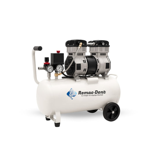 Compresor Dental Silencioso 60L – 2 HP Libre de Aceite para una Unidad Dental