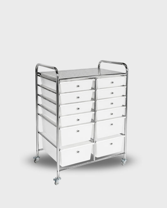 Carrito organizador con 12 cajones