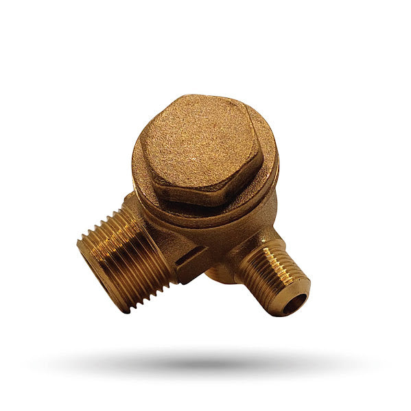 Check multiple de bronce 3/8 X 3/8 X 1/4